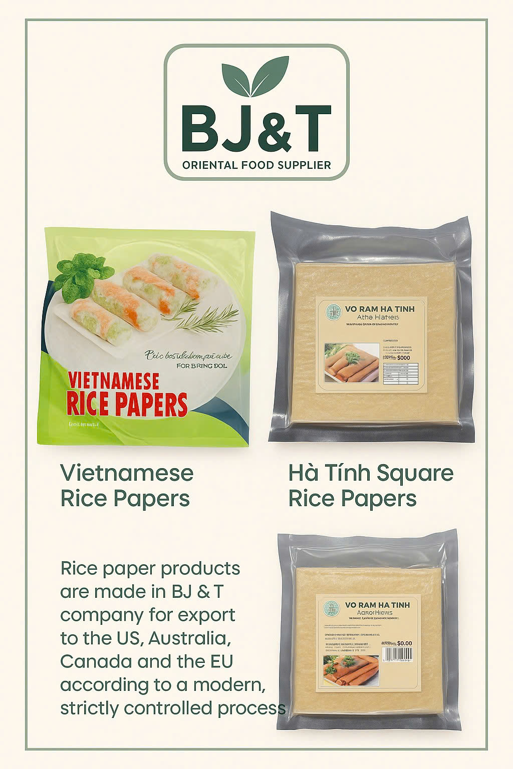 BJ&T Rice Paper Catalog